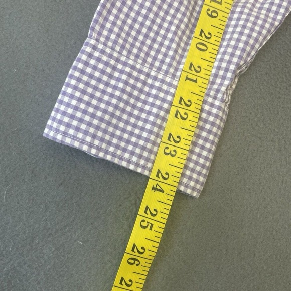 J. Crew Classic Button‎ Down Shirt Organic Cotton Gingham Check Small - Picture 9 of 13